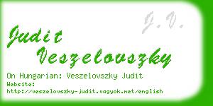 judit veszelovszky business card